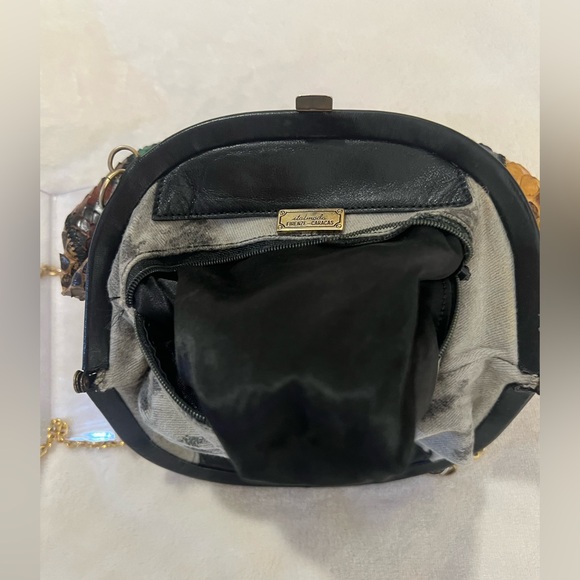 💚italmoda FIRENZE -CARACAS Multicolor Python-Texture Chain Shoulder Bag🩷 - Picture 13 of 16